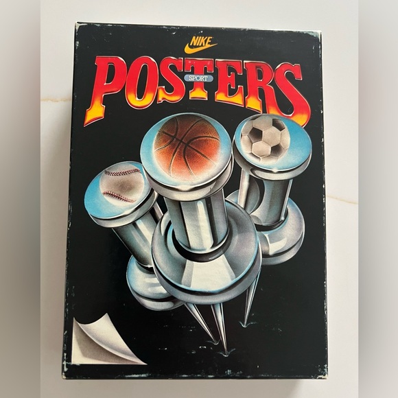 Vintage Nike Poster Card 5x7 Hang Tags Store Display Sports Running Poster - Picture 1 of 5